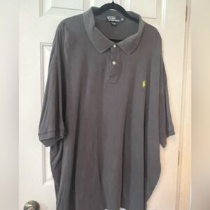 Ralph Lauren Charcoal Polo Shirt with Green Logo